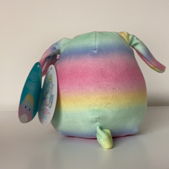 Rainbow bunny squishmallow danya super cute and great conditon fun sized! - Picture 3 of 4